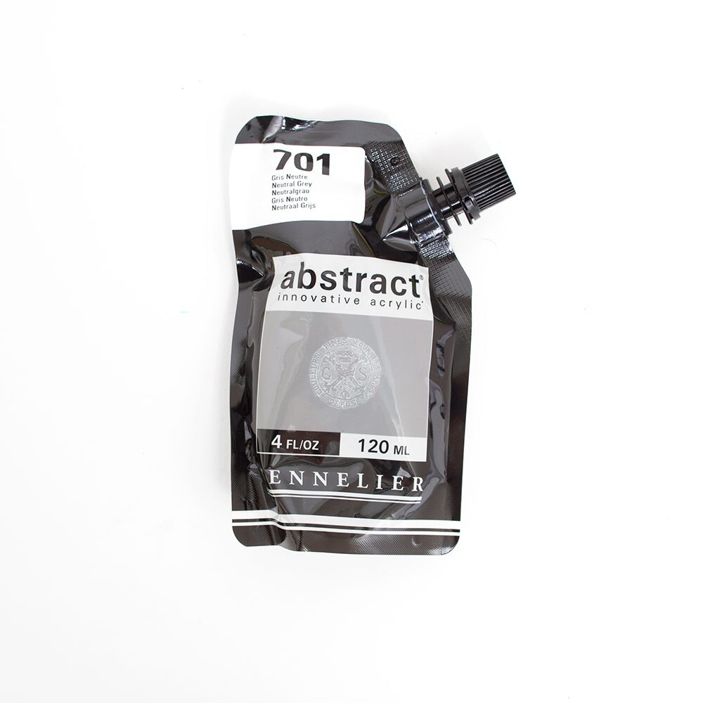 Abstract, Acrylic, Art & School, 120ml, Satin, 242861, Neutral Gray